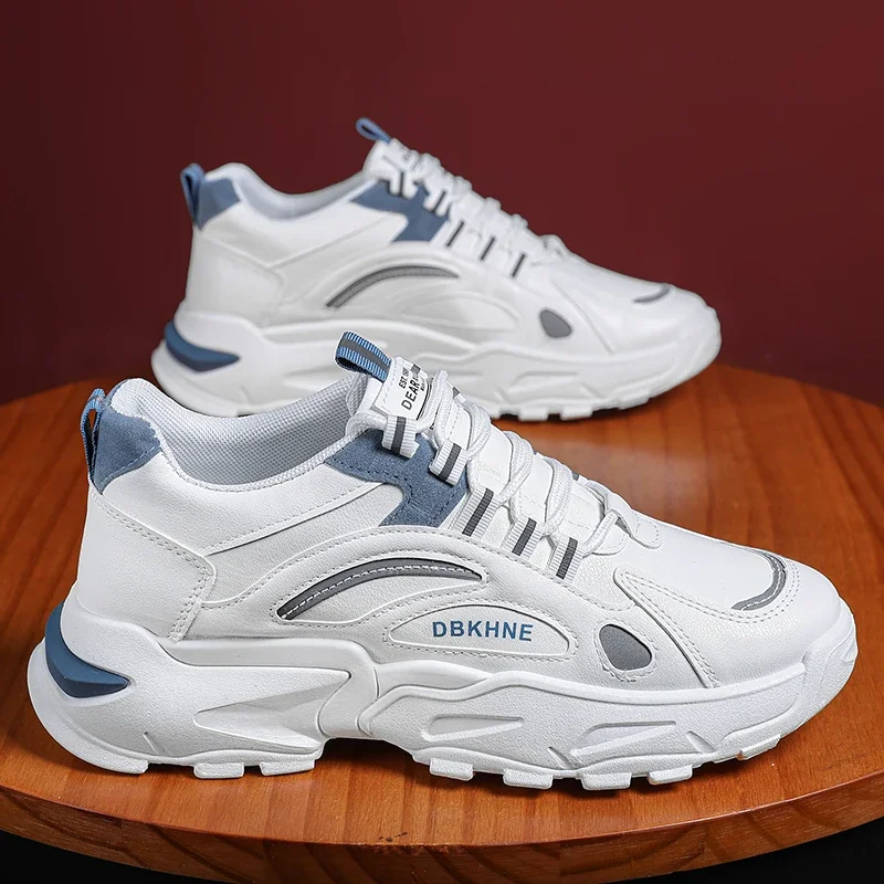 

Мужские кеды из дышащего холста для весны и лета, повседневные, модные, низкие, белые, новинка 2024 года