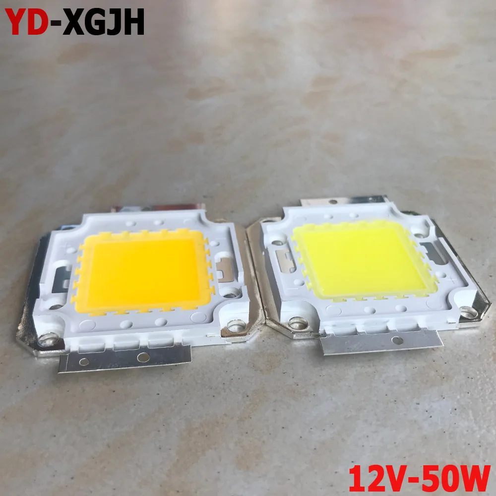 50W LED COB Diode SMD Flood Light Spotlight Outdoor 12-14V White Natural Warm White Lighting Options