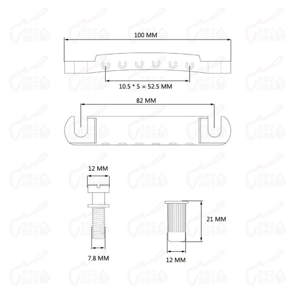 IBZ Quik Change III Tune-O-Matic Electric Guitar Bridge And Tailpiece