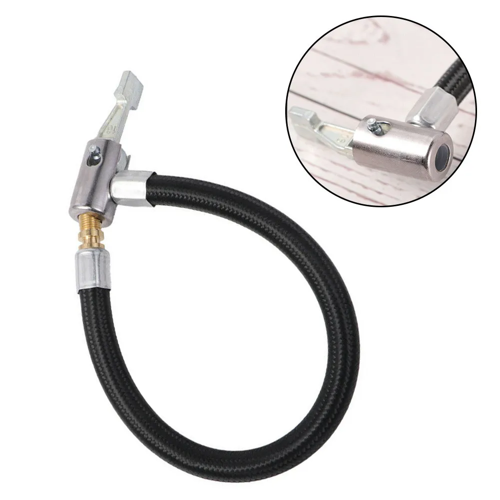 1X سيارة مضخة هواء نافخة خرطوم موصل فوهة محول الملحقات شاحنة الإطارات تشاك صمام كليب نفخ مضخة تمديد أنبوب