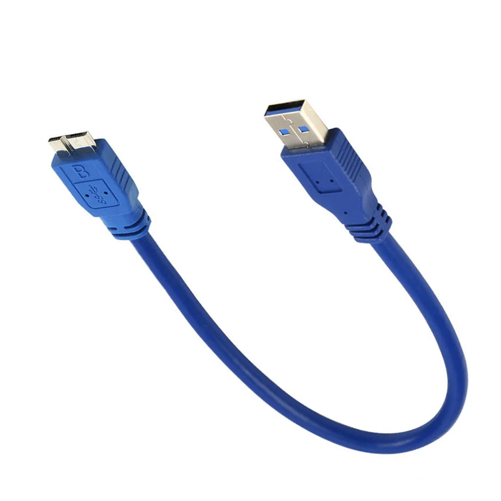 High Speed USB 3 0 Cord Cable with Blue Color for SEAGATE Backup Plus Slim Portable External Hard Drive HDD, 35cm Length