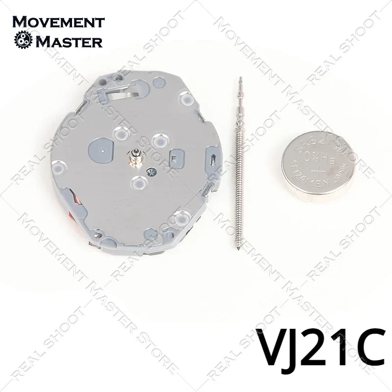 VJ21 Movement VJ21C Brand New Quartz Movement Three Hands Watch Movement Parts