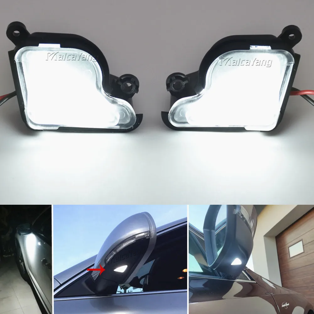 2PCS For Skoda Superb Octavia Superb MK2 3T4 3T5 LED Side Mirror Puddle Lamp Under Mirror Light 3T0945292B