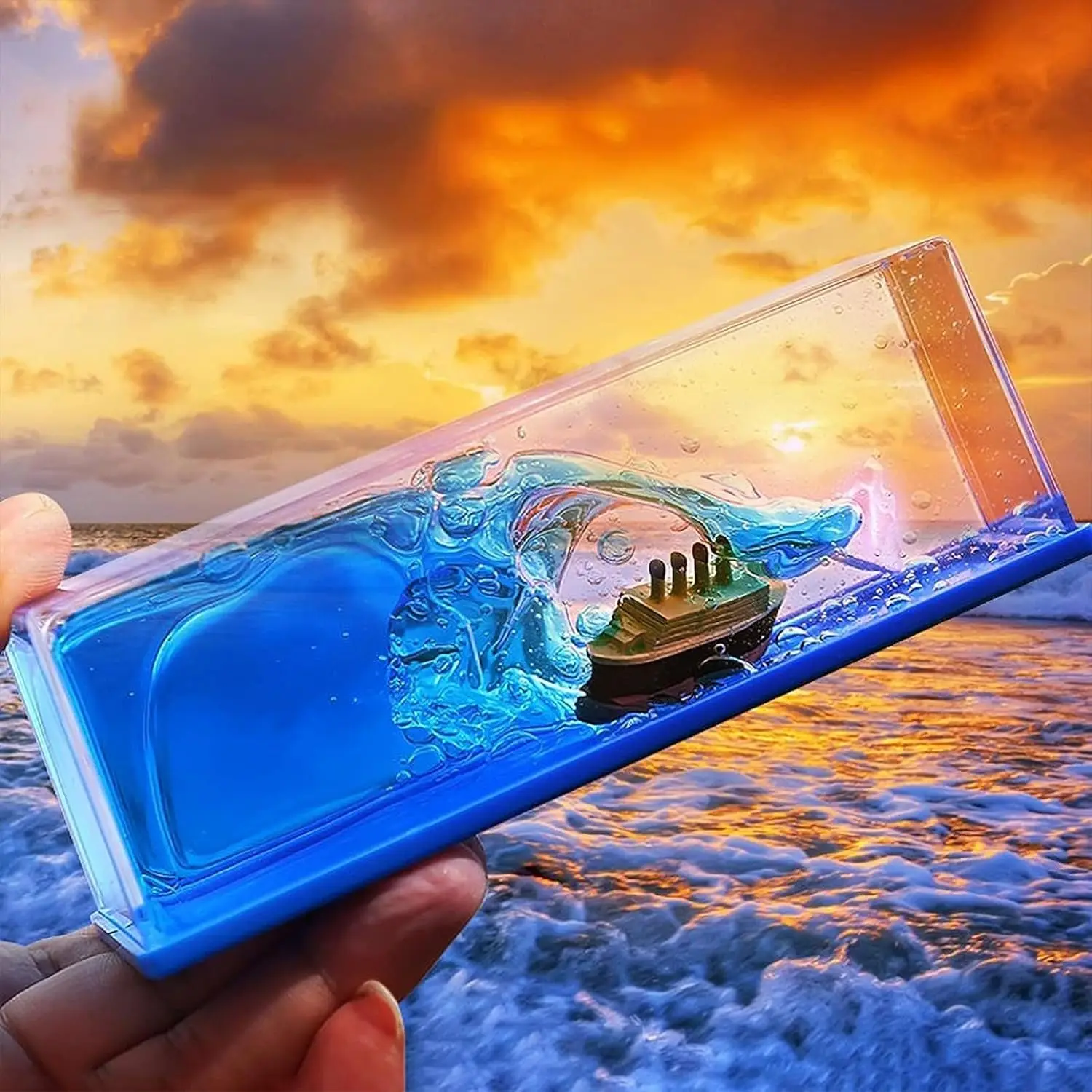 Cruise Schiff Flüssigkeiten Driften Flasche Titanic Flüssigkeit Sanduhr Kreative Schiff Schwimm Boot In Flüssigkeit Miniatur Boot Cruise Flüssigkeit – Detail 7