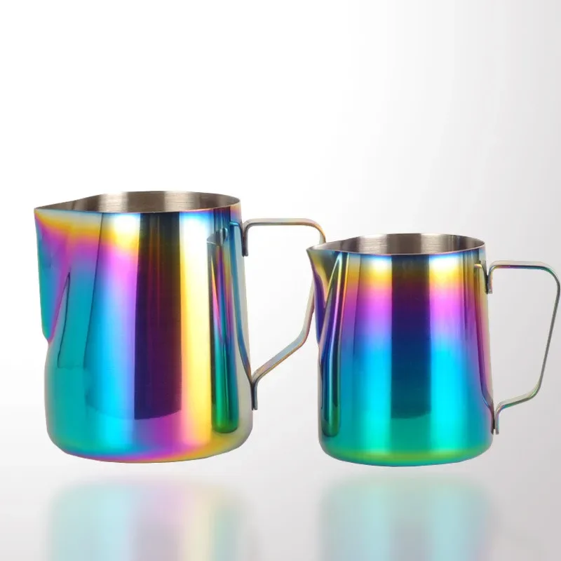 

Handheld Stainless Steel Milk Frothing In Milk Jug Espresso Coffee Pitcher Barista Craft Coffee Latte Milk Frothing Jug Pitcher