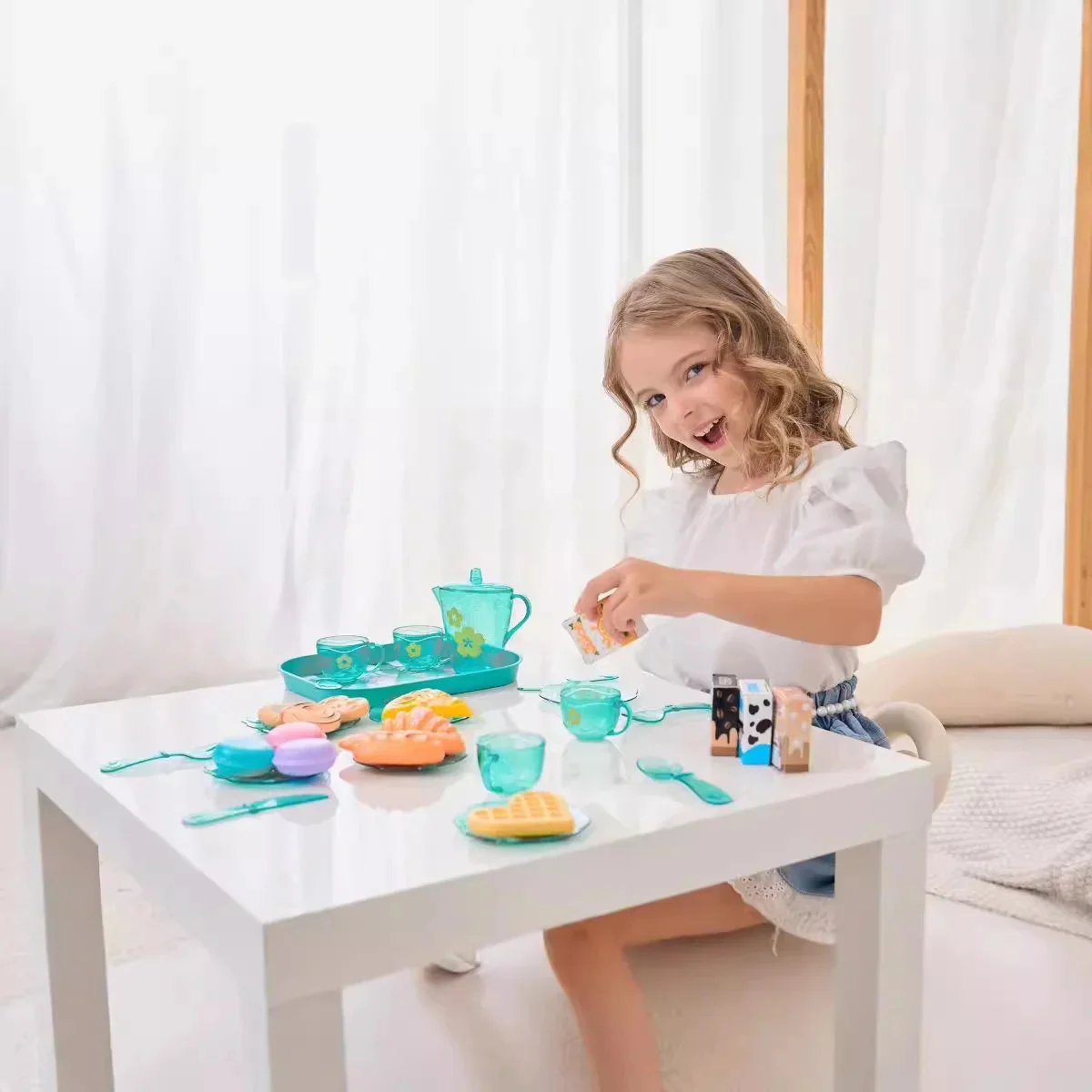 DIY Miniatuur Voedsel Simulatie Fantasiespel Keuken Set Thee Kid Cut Game Onderwijs Kinderen Speelgoed Voor 3-jarige verjaardag