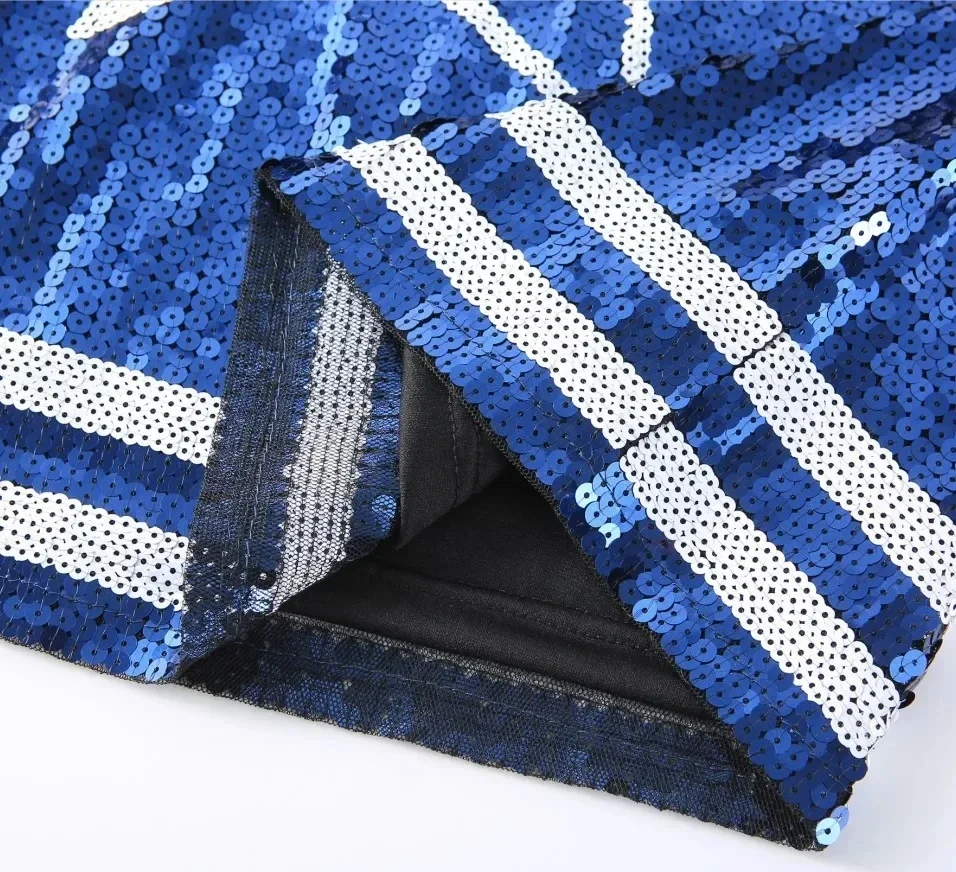 2025 New Cowboy Baseball Football Game Female Tops Sequin Women Jersey Dress