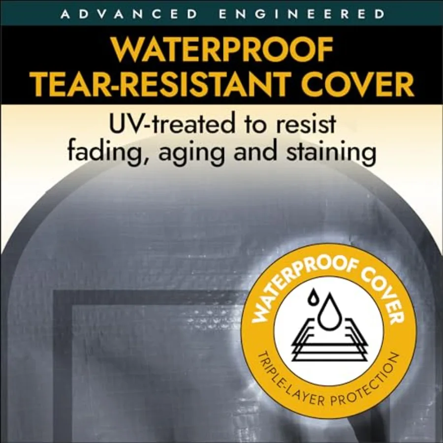 Cochera de garaje instantánea con estructura de acero y cubierta impermeable con tratamiento UV para protección de vehículos al aire libre, ideal para vehículos residenciales