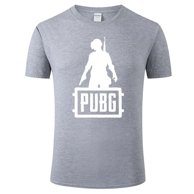 PUBG New Trendy Men\'s Summer Short sleeved T-shirt Made of Pure Cotton Round Neck, Simple and Comfortable, Versatile H20