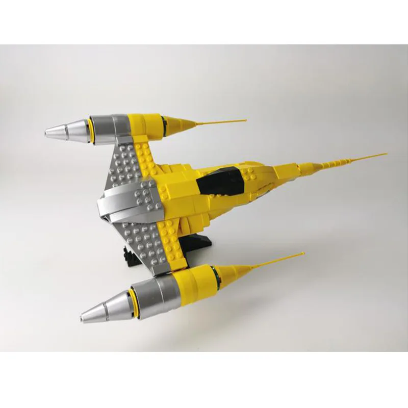 Exquisite Remastered Space Fighter MOC Blocks Detailed Interstellar Bricks for Layout, Collection & Gift