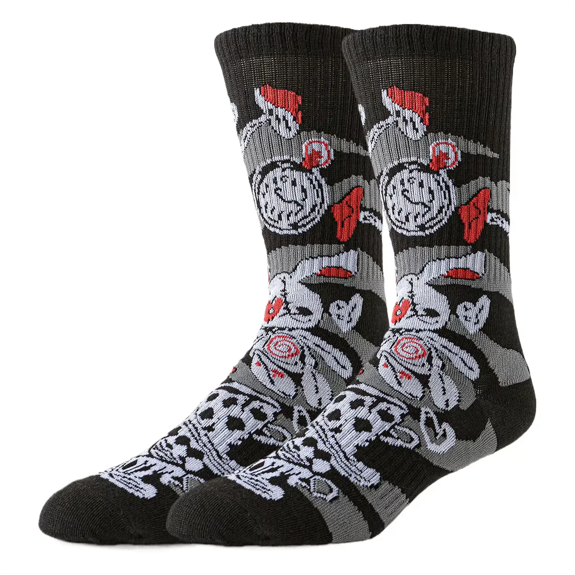 Calcetines felices para hombre y mujer, calcetines de tubo de diseñador de Hip Hop, divertidos calcetines de vestir novedosos, moda urbana, ropa suave y transpirable para todas las estaciones