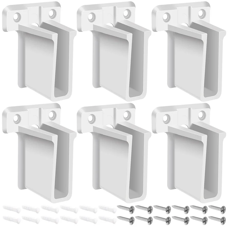 6 حزمة سلك الجرف نهاية بين قوسين رفوف خزانة بين قوسين البلاستيك جدار جبل الرف بين قوسين مع مسامير لخزانة الرفوف