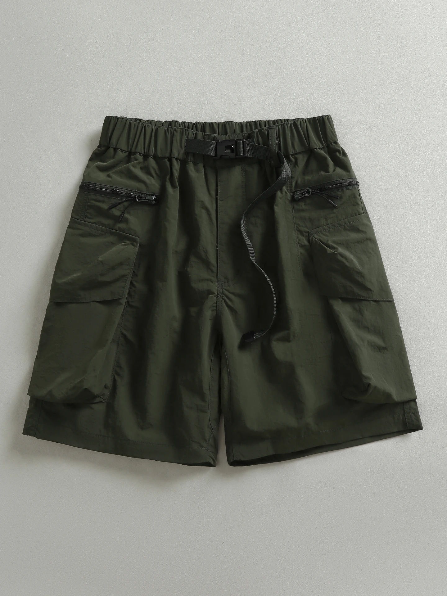Casual Outdoor Men's Shorts Loose Straight Leg Workwear Style Summer Versatile Nylon Fabric Pocket Design American Trend