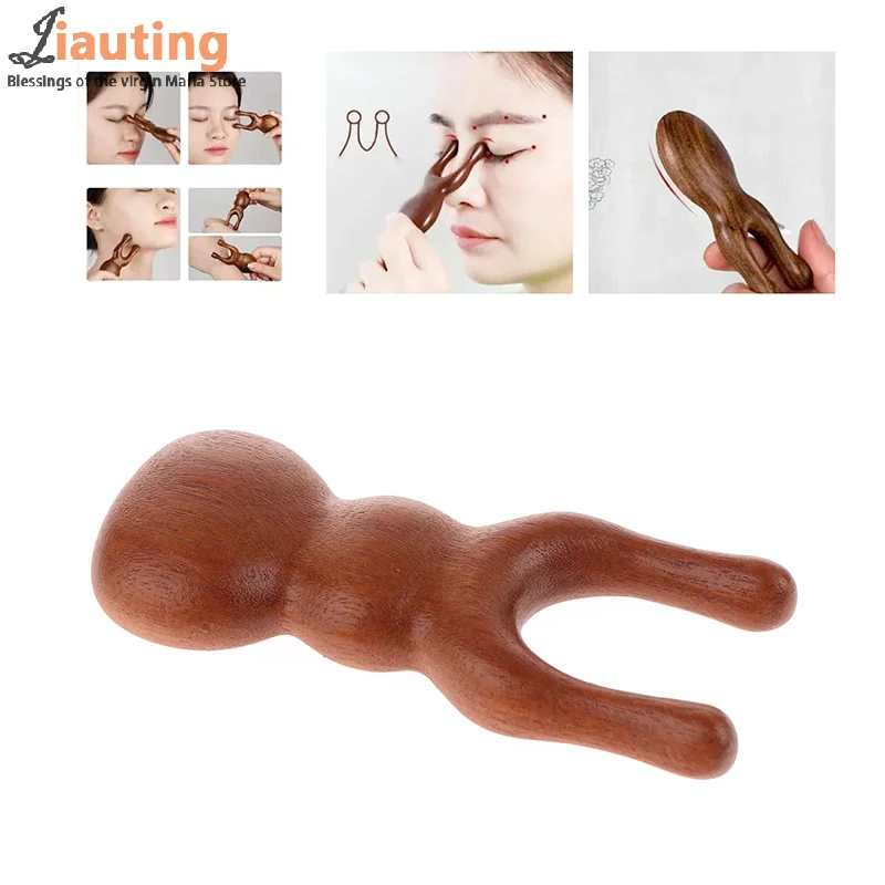 Portable Massage Comb Relieve Fatigue Sandalwood Meridian Comb Promote Blood Circulation Relieve Rhinitis Nose Massager Unisex