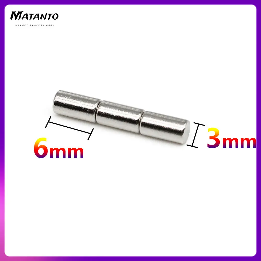 20/50/100/500/1000PCS 3x6 Small Search Minor Magnet 3mm x 6mm Bulk Round Neodymium Magnets 3x6mm Disc Magnets strong 3*6 mm