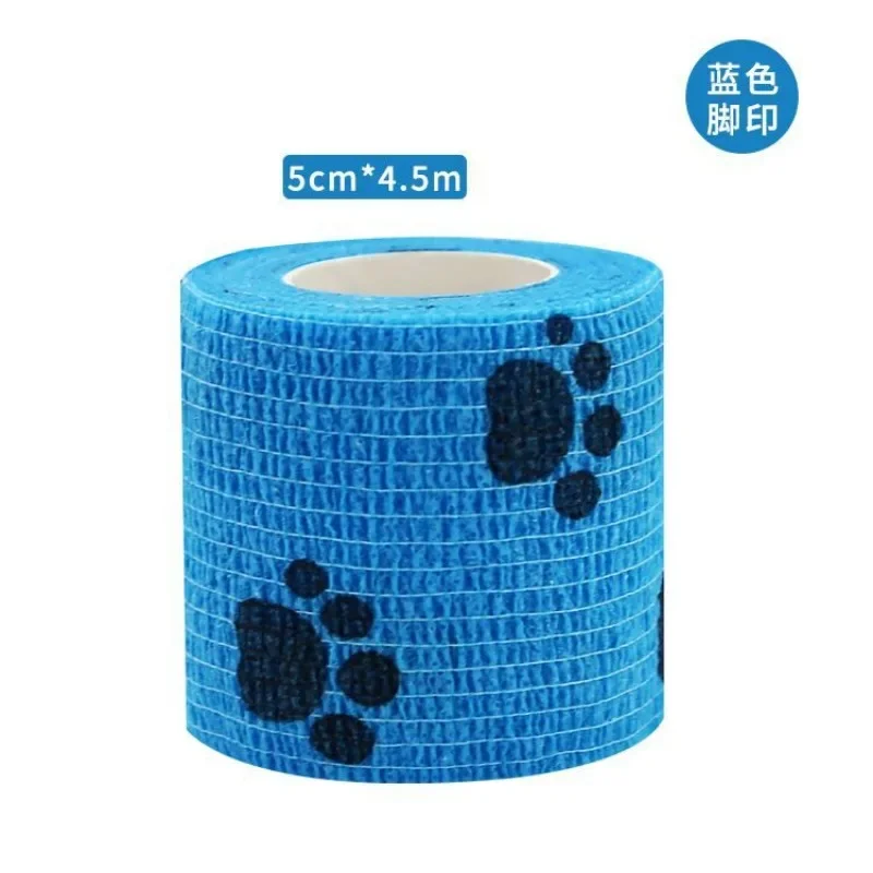 Printed Self Elastic Adhesive Athletic Tape Wraps 4.5cm Sports Bandage for Tattooing Finger Joint Knee for Pet Knee Support Pads