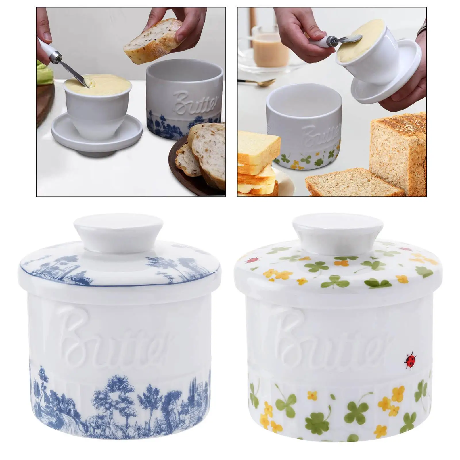 

Butter container, French butter dish, housewarming gift for bread and toast,