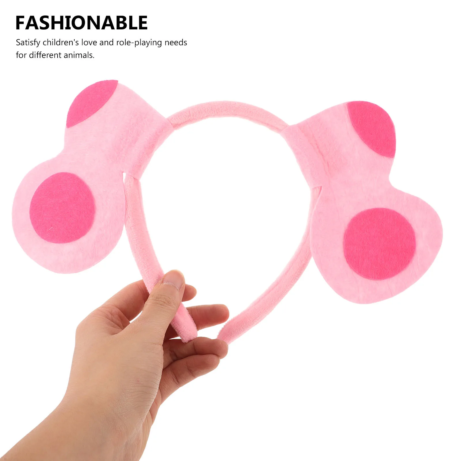 مجموعة واحدة من عصابة الرأس التنكرية لآذان الكلاب وقفازات مخلب الحيوانات الدافئة وإكسسوارات تنكرية لقفازات حفلات الهالوين #6