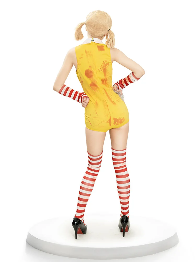 Halloween Anime Cosplay Kostüm Damen Sexy Parodie Clown Kostüm Maskerade Themenparty Verkleidung Karneval Bühnen-Jumpsuit Neu – Detail 7