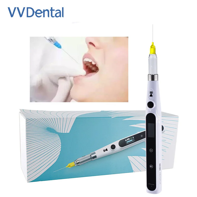 VV Dental Anesthesia Injector Pen Painless Local Anesthesia Syringe Vet Anesthesia with Operatable LCD Display for Dental Clinic