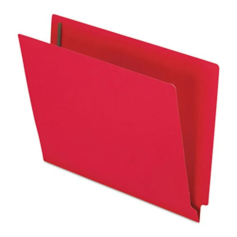 

PFXH10U13R Color End-Tab Fastener Folders, Letter Size, Red, Straight Cut, 50/BX H10U13R