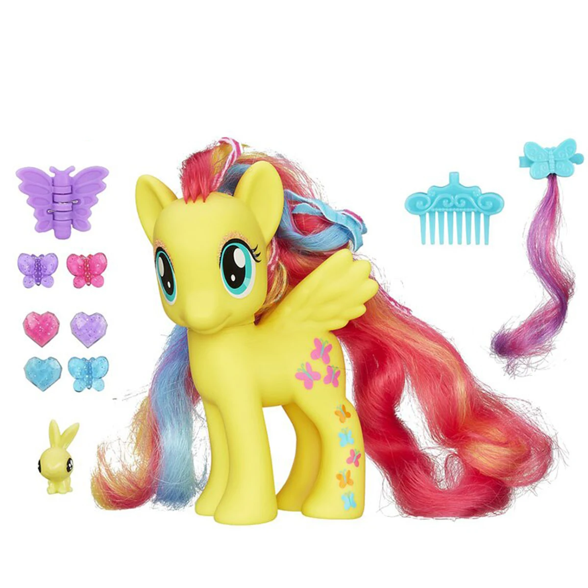 Hasbro My Little Pony Rainbow Series 6-inch Luxury Fluttershy A5933 Girl Decoration Toy