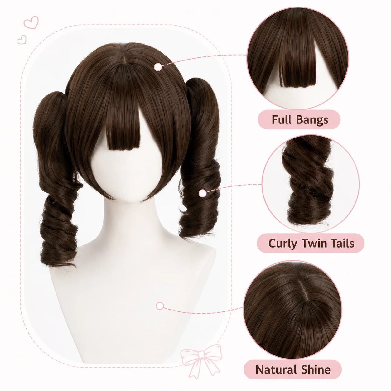 

Lolita Short Hair New Female Daily Internet Celebrity Short Hair Synthetic Roman Curl Natural Full Head
