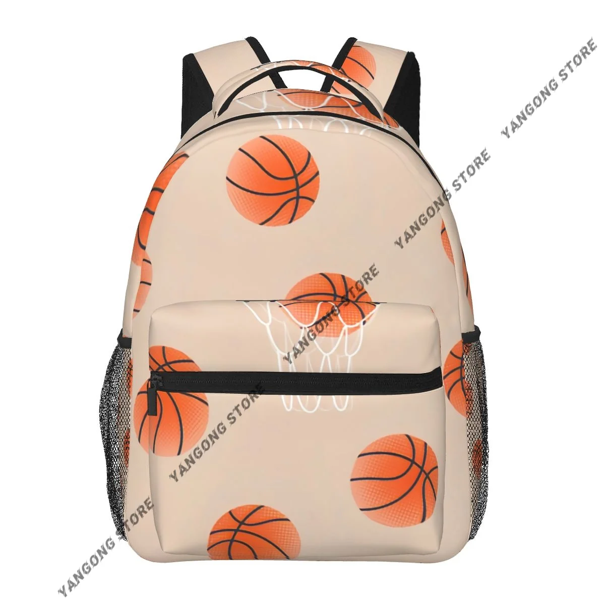 Basketball Balls Texture Backpack School Bags Casual for Teenager Girls Shoulder Bag Travel Bags