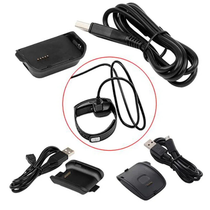 USB Charger Adapter Charging Cable For Samsung Galaxy Gear Fit R350 2/S R380/R750 Neo R381 Live R382 Fit2 Pro R360/R365