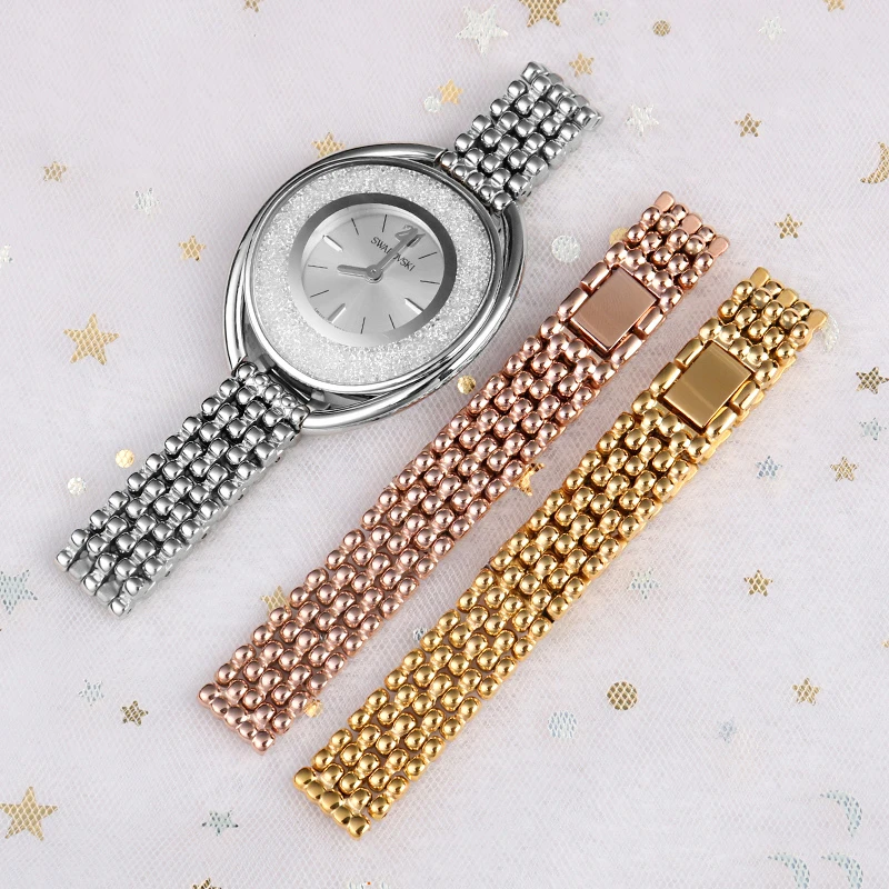 Precision Steel Strap for Swa-rovski Fossil Casio Women Bracelet Metal Bracelet Universal Watch Chain 10mm 12mm 14mm 16mm 18 mm