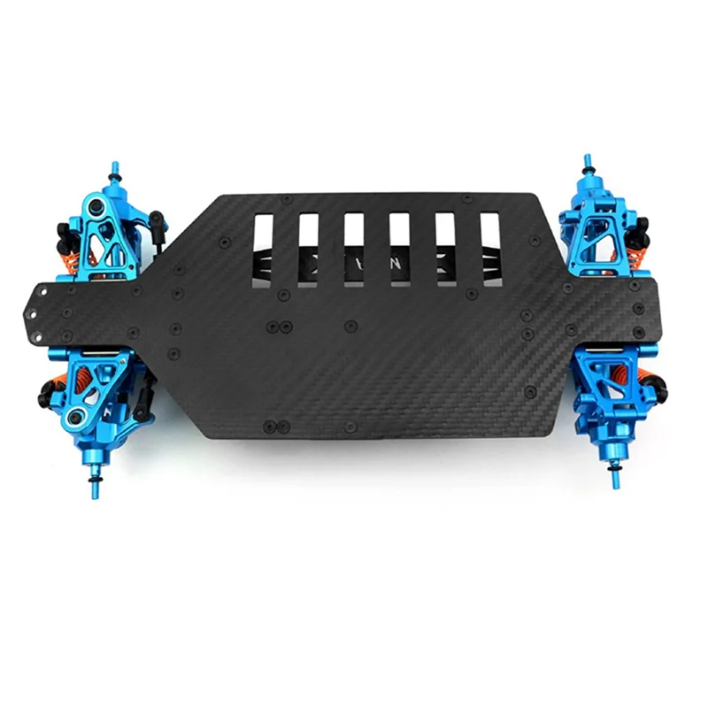 CS-1/10 TT02 KIT Frame, Complete Modification, Carbon Brazed Chassis, Metal Replacement Parts Accessories Frame, DIY Upgrade