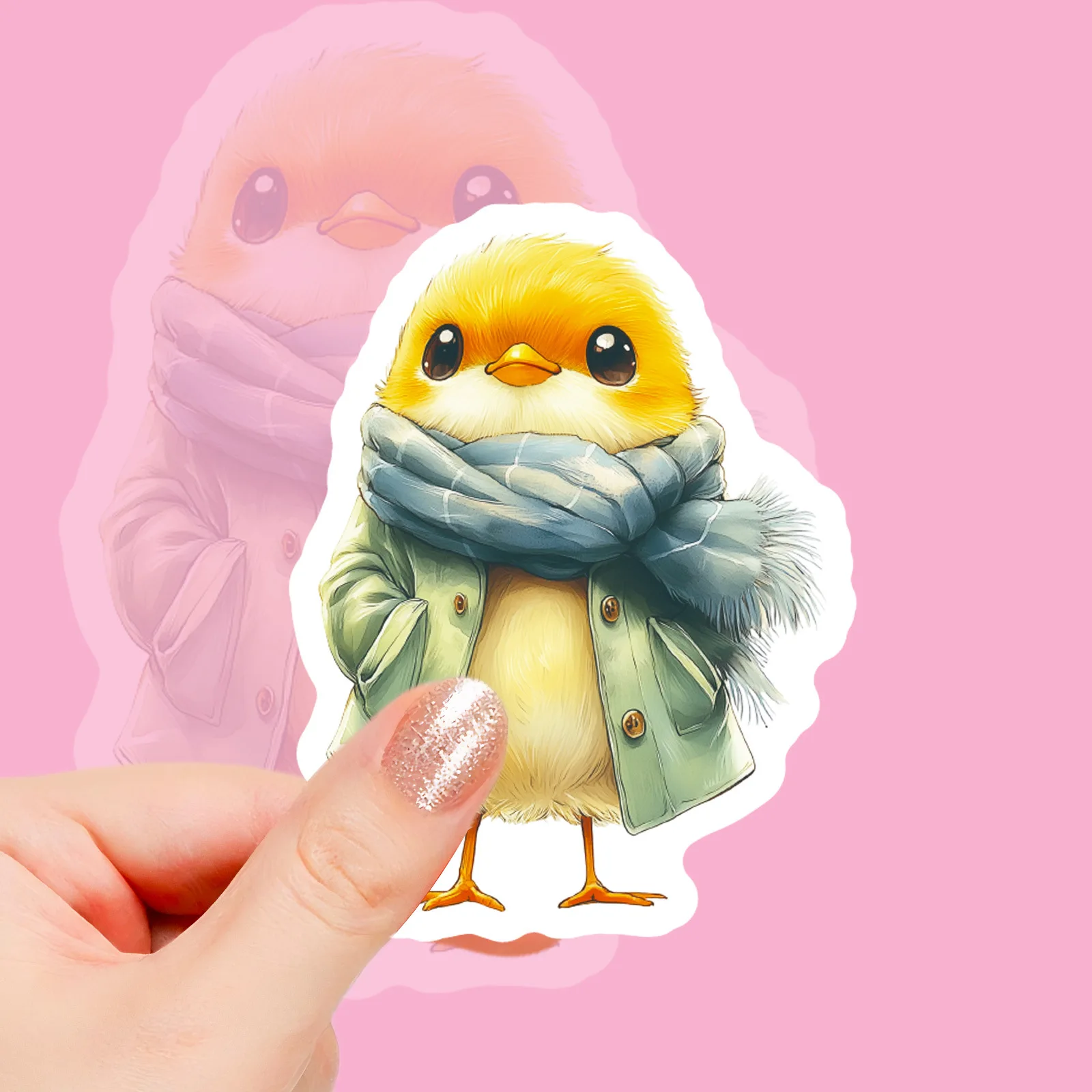 56 Pcs HD Vivid Vintage Winter Animal Doodle Stickers Creative for Phone Case Scrapbook Stationery Box Lunch Box Binder Decals