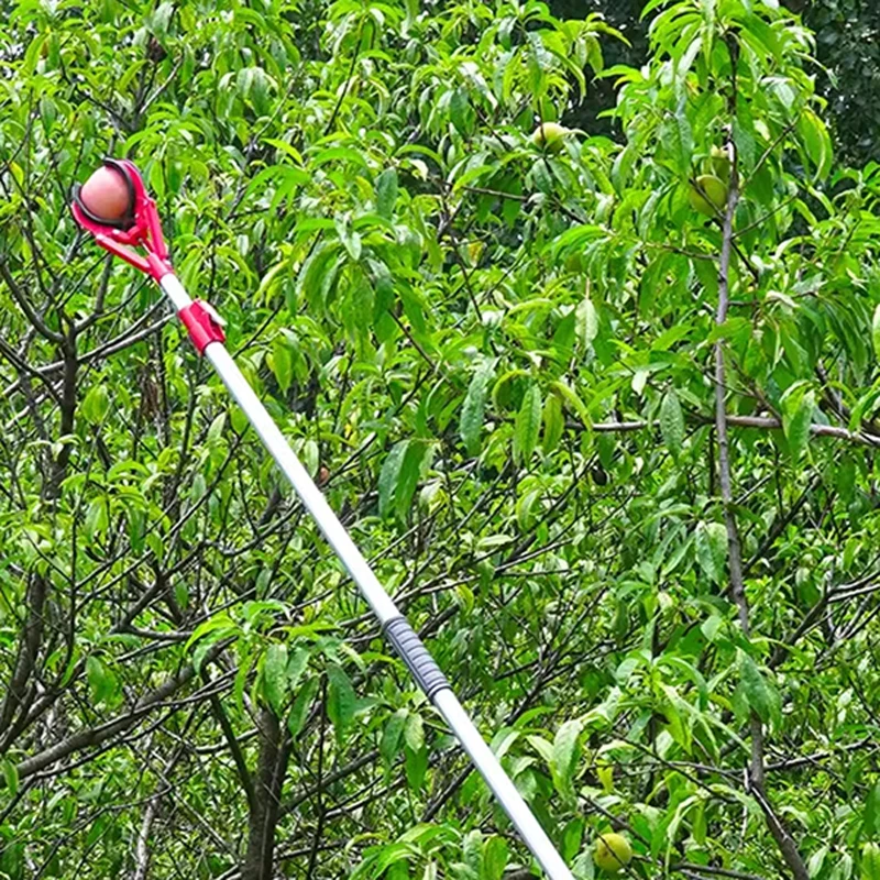 أداة قطف التفاح قطف الفاكهة قطعة أثرية عمود تلسكوبي على ارتفاعات عالية مخلب الفاكهة الخوخ ثلاثة مخالب قطف جهاز قطف الفاكهة