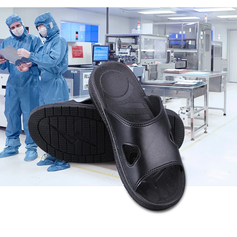 

Anti Static Home Slippers PU Material Non Slip Thick Soles Comfortable Breathable Men Women Couple Shoes