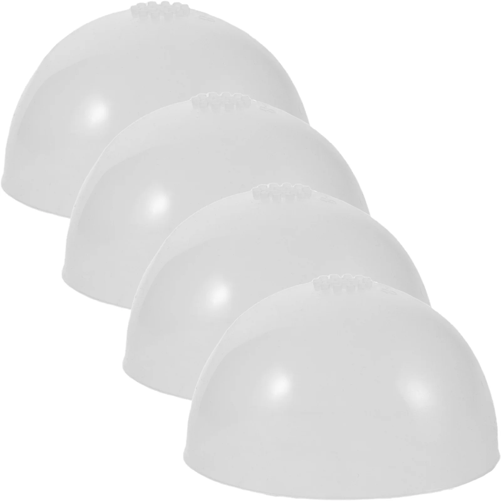 

4Pcs Silicone Cap Transparent Anti Slip Hairpiece Holder Fits 18-19cm Head for DIY Styling Craft Supplies Head Base