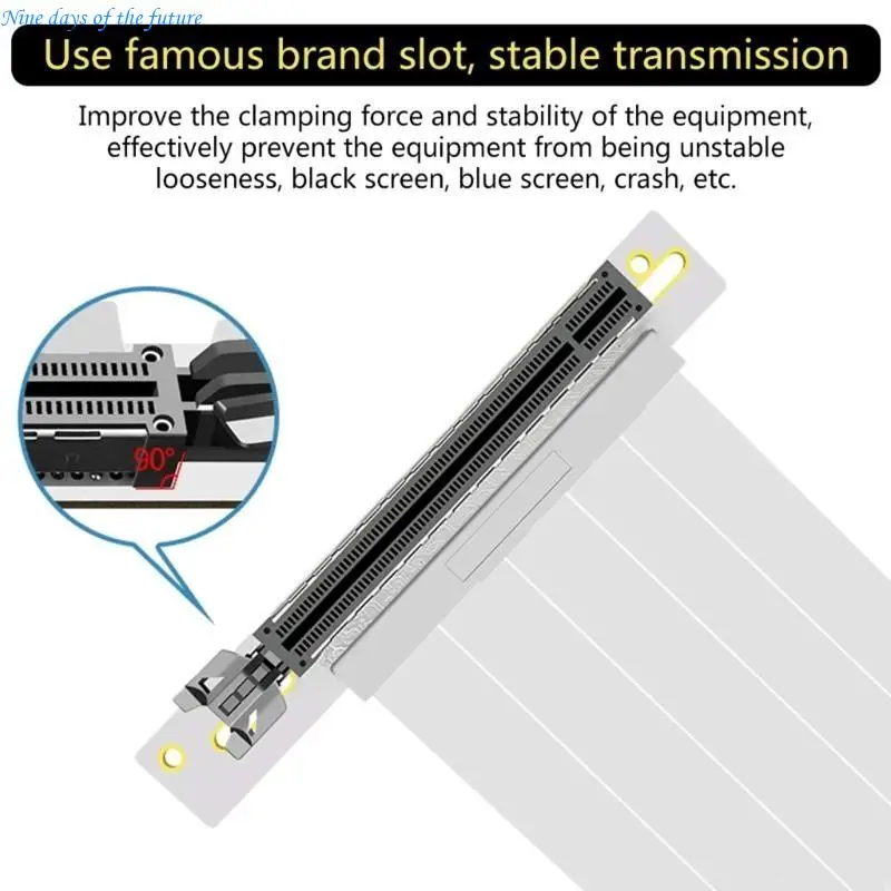 PCIE x16 GPU Holder Graphics Card Vertical Mounting Bracket for Computer E65A