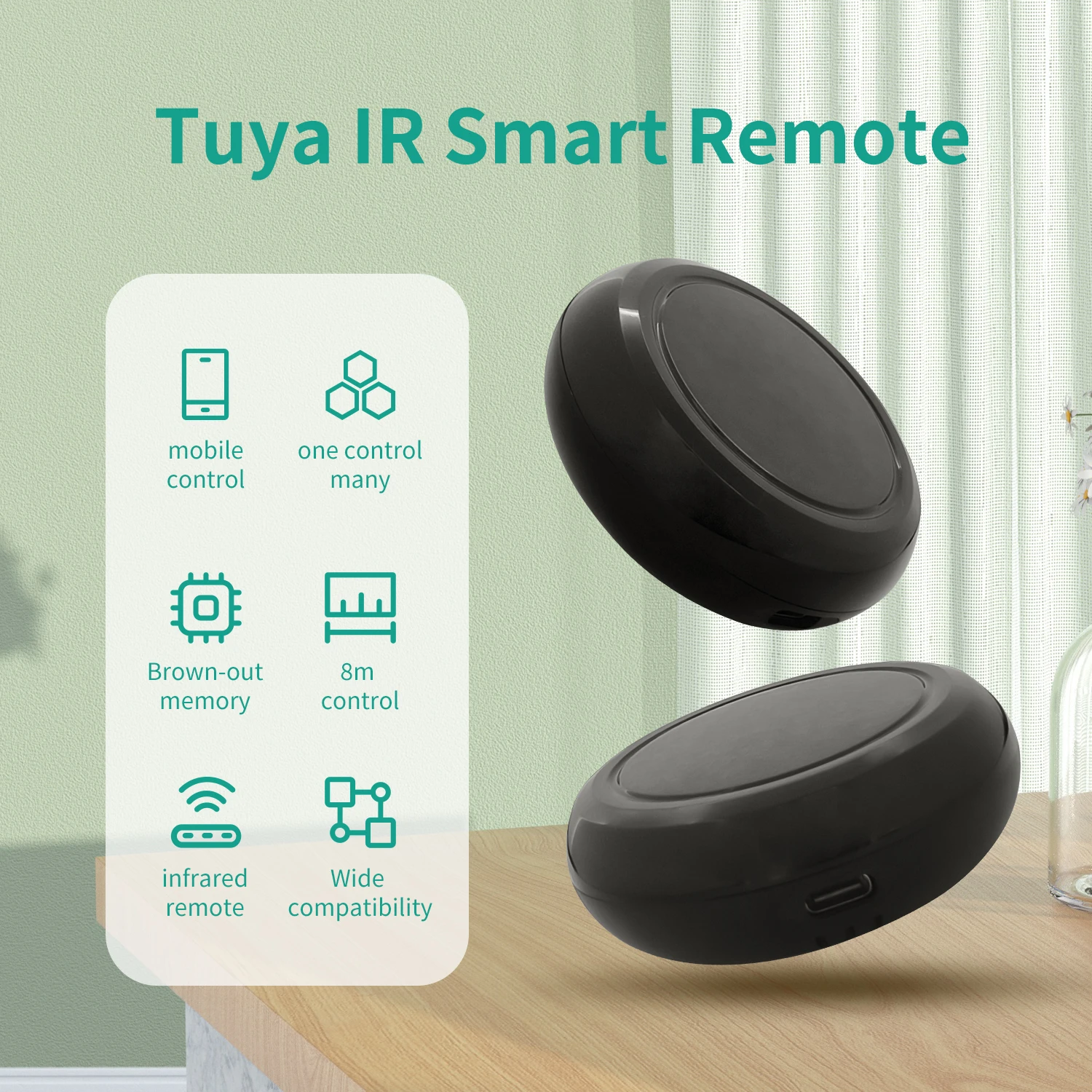 Tuya WiFi الذكية IR تحكم عن بعد الحياة الذكية APP للتلفزيون DVD التحكم أتمتة المنزل عائلة صغيرة عن بعد ل Alexa Google Home