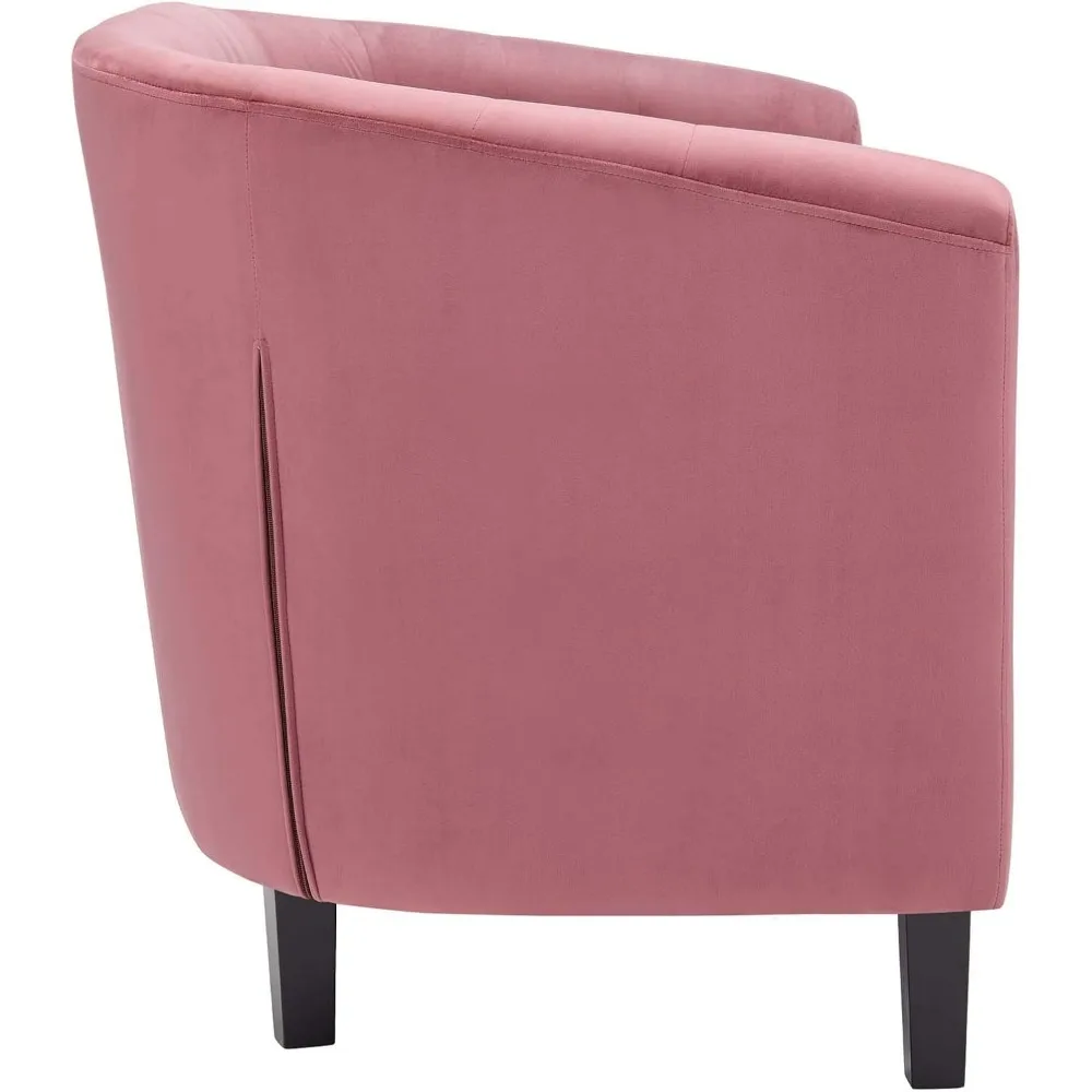 Prospect Channel Tufted Performance Velvet Modern، Loveseat، Dusty Rose