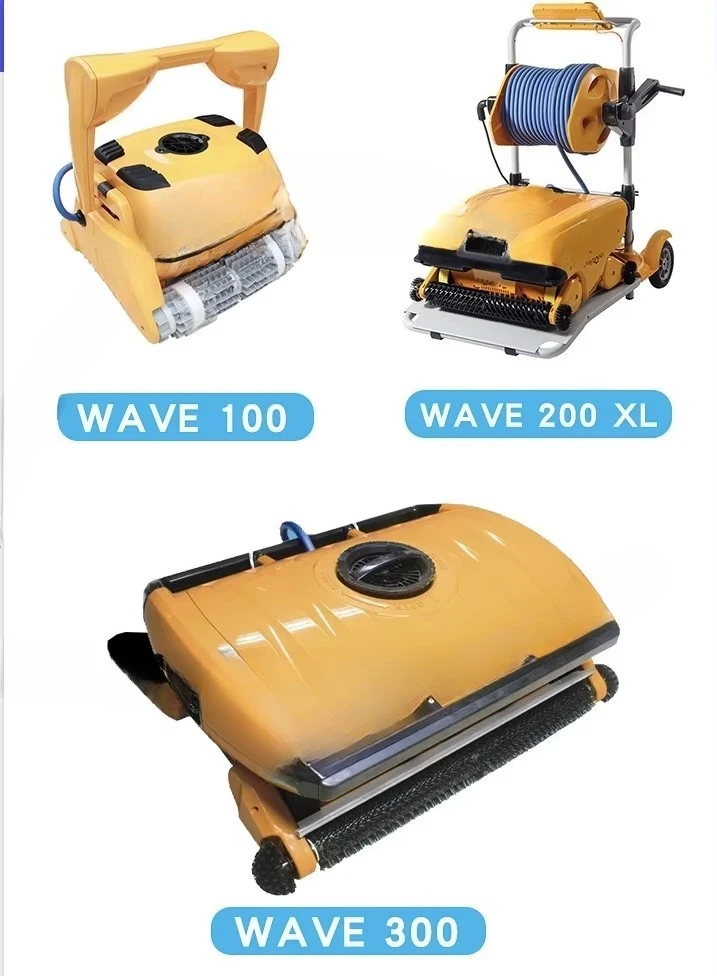 مكنسة كهربائية تحت الماء لحمام السباحة السفلي لتسلق الجدار روبوت دولفين موجة 300 شفط مياه الصرف الصحي التلقائي