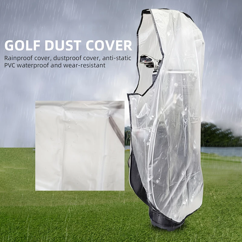 

[LA].[LA]1Pc Golf Bag Rain Cover Waterproof Cover Dust Cover Golf Bag Cover Outdoor Sports Portable Sports Bag