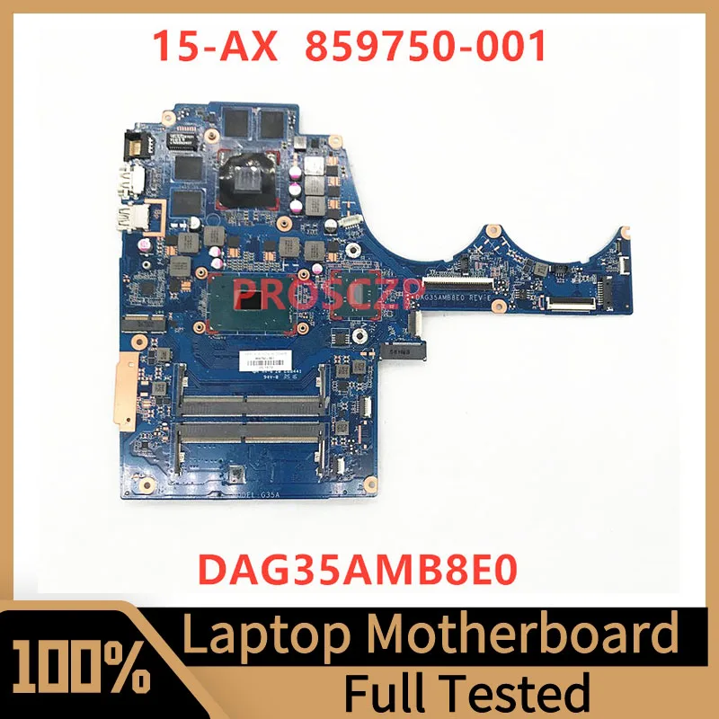 

859750-601 859750-001 859750-501 For HP 15-AX 15-BC Laptop Motherboard DAG35AMB8E0 With SR2FQ I7-6700HQ CPU 965M/4GB 100% Tested