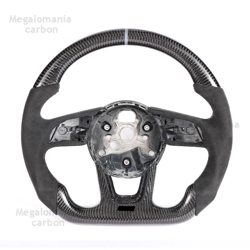 For Audi A3 A4 B9 A5 RS3 RS4 RS5 S3 S4 S5  RS6 RS7 A7 A6 S6 S7 A8 8V Q5 Q7 Q8 LED Complete Carbon Fiber Steering Wheel