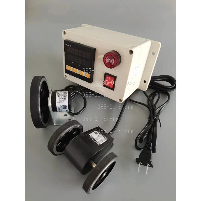 

Высокоточный электронный счетчик длины роликового типа с сигнализацией, автоматический измеритель длины