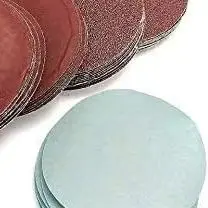 /100pcs /75mm /Alumina Flocking Sanding Discs 80-3000 Grit Polishing Pads For Wood Metal Car Furniture Stone Abrasive Sheets