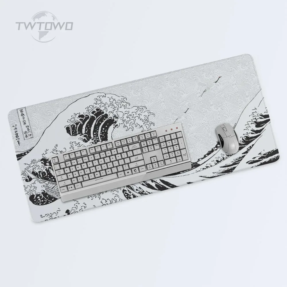 

Black White Gray Art Aesthetics XL/XXL Gaming Mouse Pad | Non-Slip Soft Computer Desk Mat