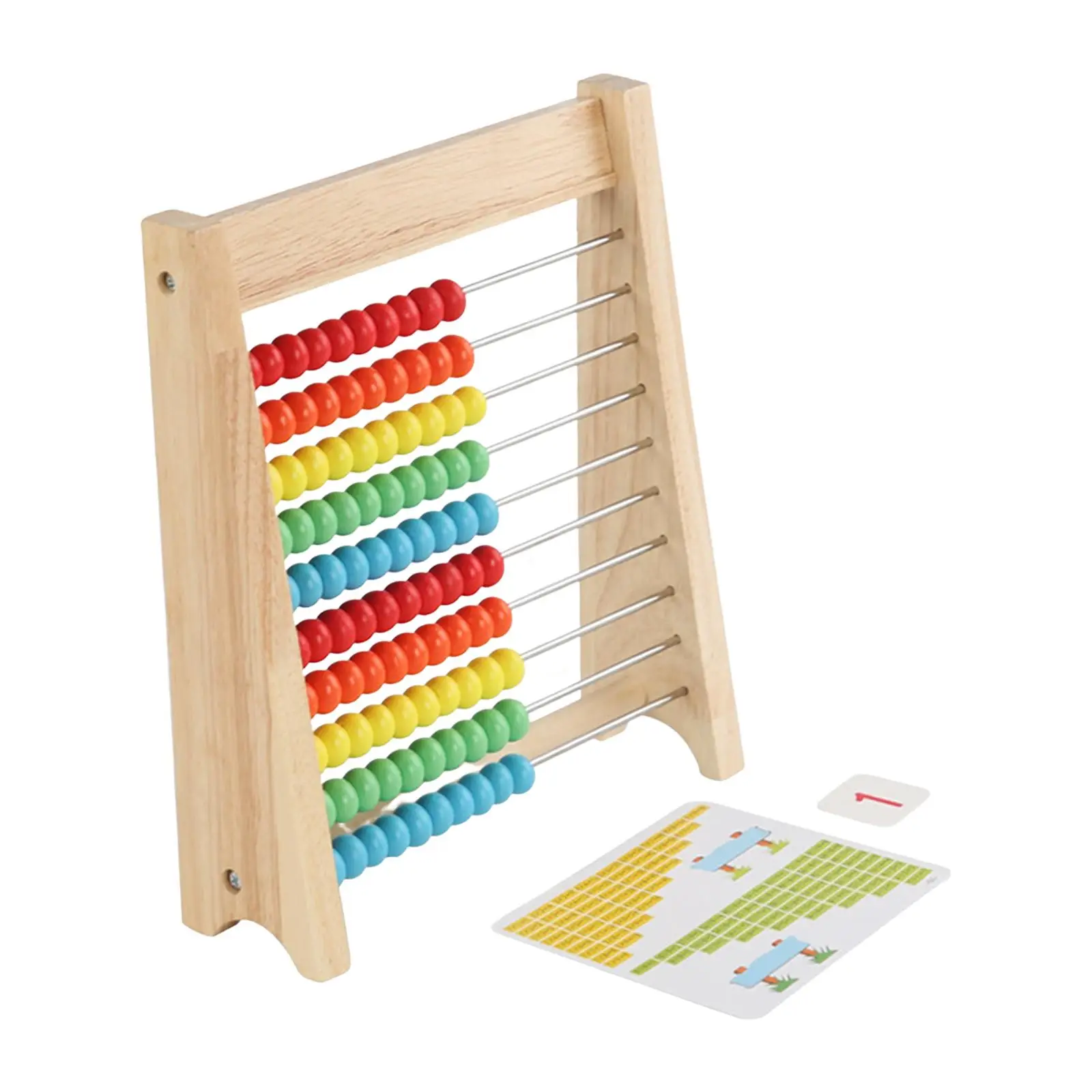 Learning Number Abacus Classic Wooden Math Game Toy for Elementary Preschool