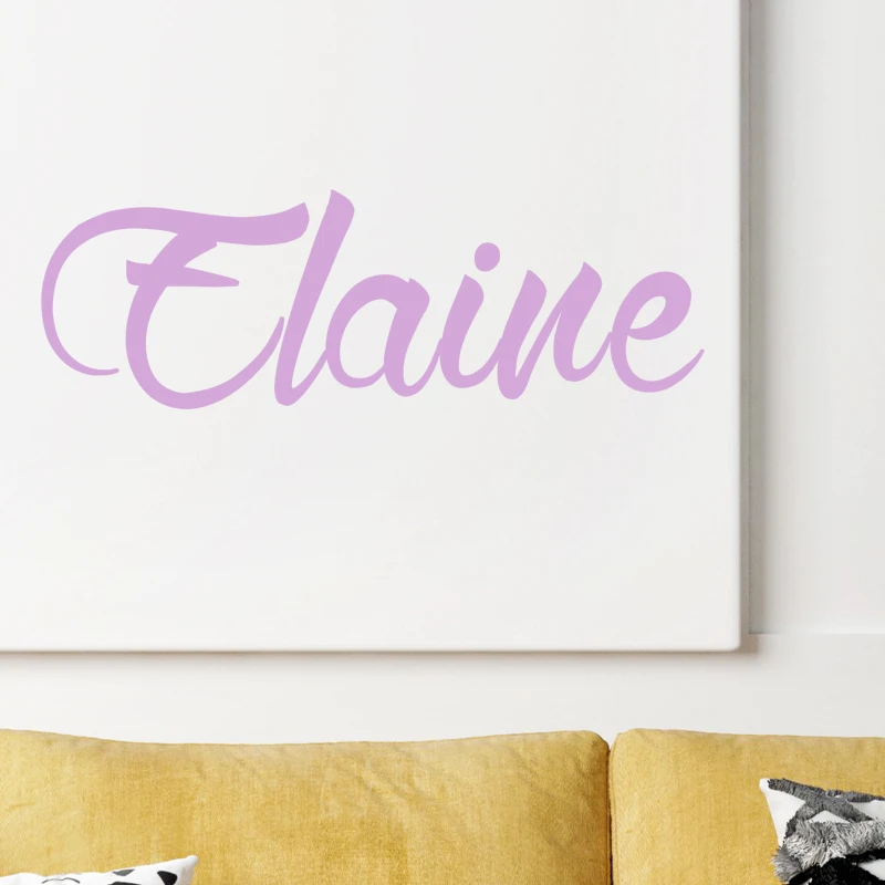 Custom Name Wall Sticker Personalized Text Vinyl Decal Removable for Laptop Car Window Door Children Nursery 21 Colors Decor