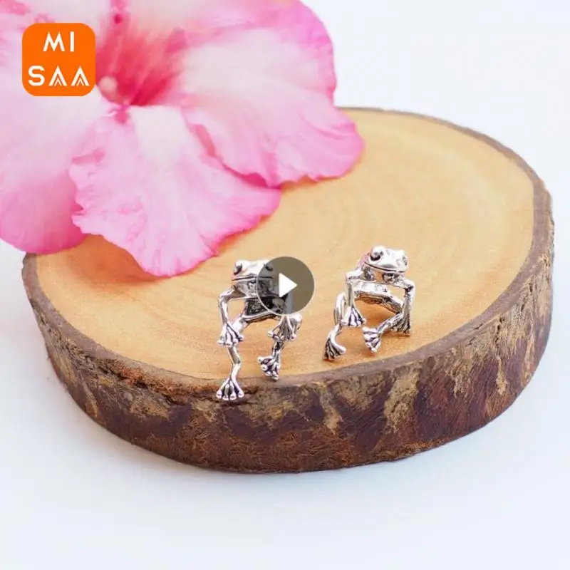 Frog Earrings Unique Design Funny And Cute Gothic Must-have Retro Trendy Funny Gift For Women Gift For Women Animal Perfect Gift