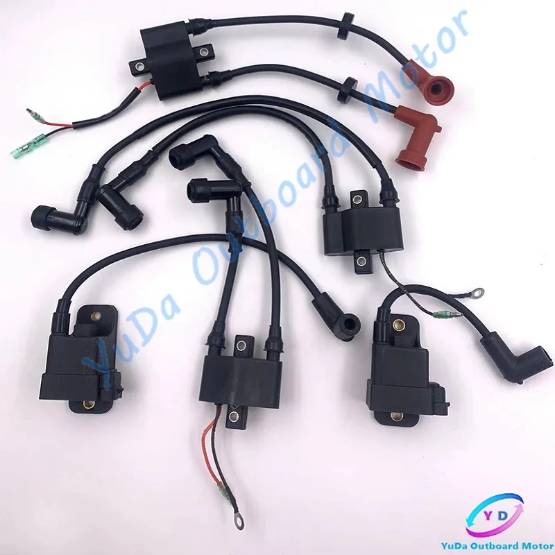 Boat Engine Ignition Coil Assy For Yamaha Outboard Motor 2 Stroke 2HP 3HP 4HP 5HP 9.9HP 13.5HP 15HP 20HP 25HP 30HP 40HP 50HP 60H