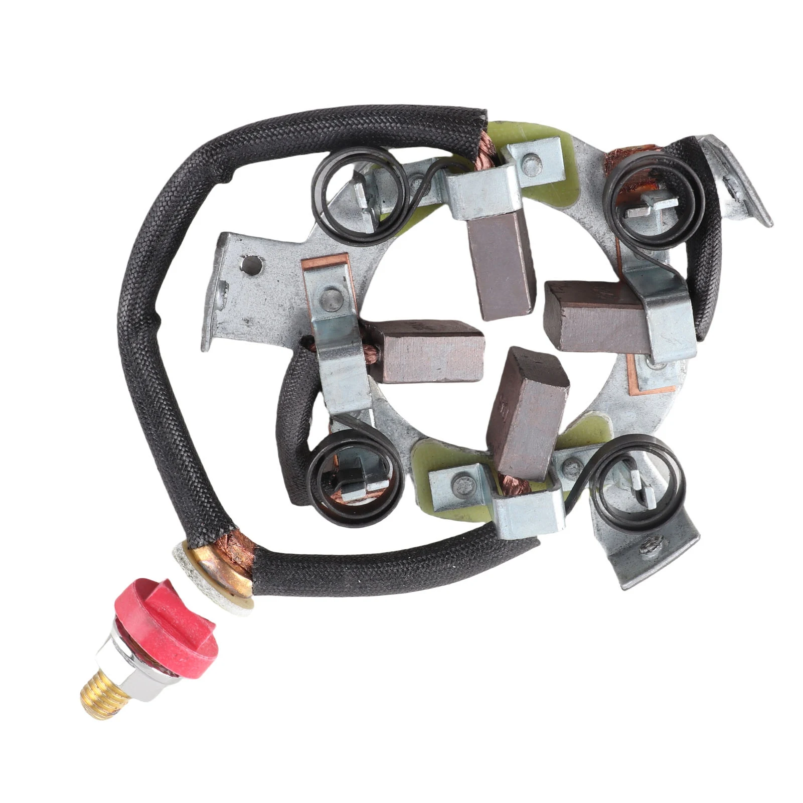 Комплект угольной щетки для двигателя, 45 мм, центральный диаметр стартера, ремонтный комплект держателя угольной щетки для лебедки ATV 8000–20000 фунтов 4X4